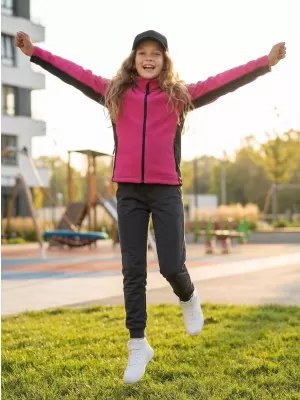 Dětská fleece mikina ALTISPORT NoPrint NP/ALK925 PURPUROVÁ