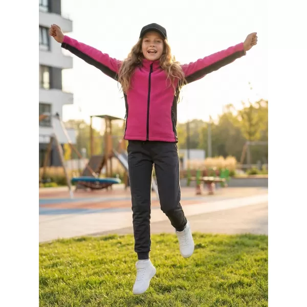 Dětská fleece mikina ALTISPORT NoPrint NP/ALK925 PURPUROVÁ 