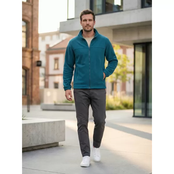  Pánská fleece mikina ALTISPORT NoPrint NP/ALM105 PETROLEJOVÁ 