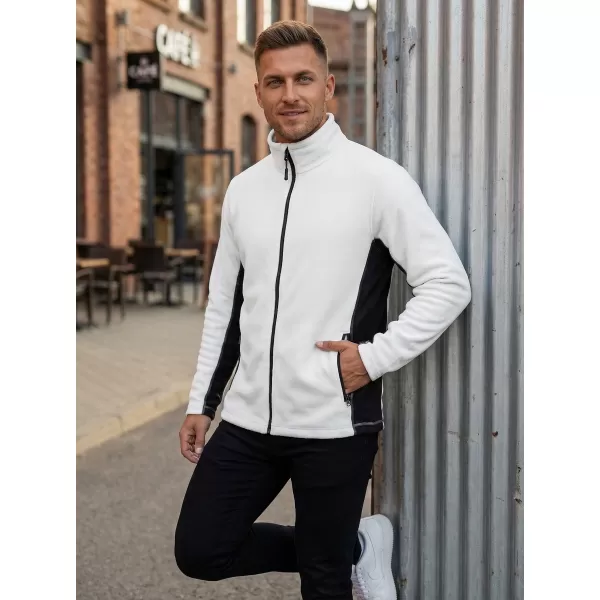  Pánská fleece mikina ALTISPORT NoPrint NP/ALM725 BÍLÁ 