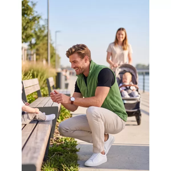  Unisex vesta fleece ALTISPORT NoPrint NP/ALU815 TRÁVOVĚ ZELENÁ 