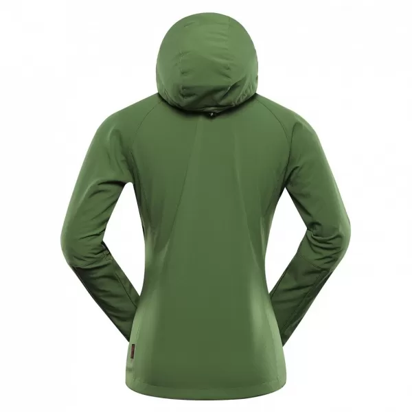  Dámská softshellová bunda ALPINE PRO HOORA LJCD590 ZELENÁ 