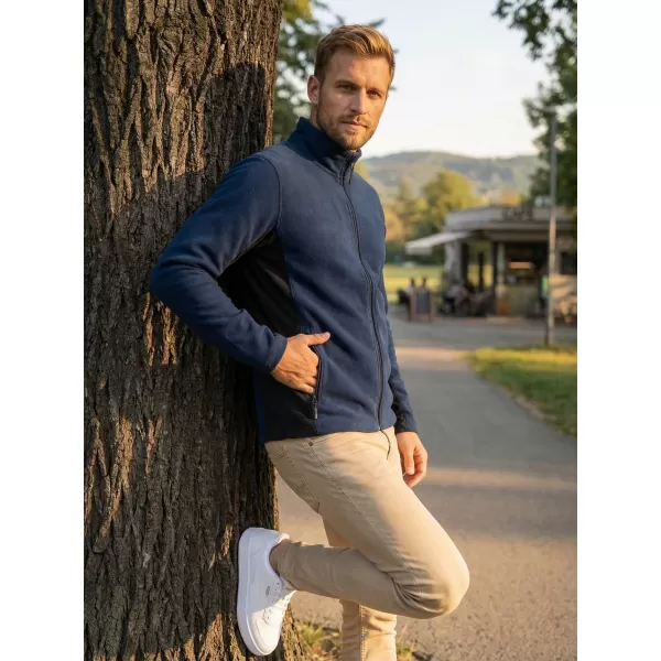  Pánská fleece mikina ALTISPORT NoPrint NP/ALM725 NÁMOŘNÍ MODRÁ 