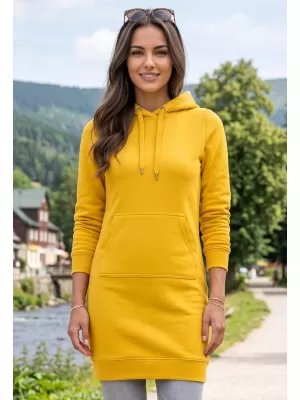 Dámská prodloužená mikina ALTISPORT NoPrint NP/ALW914 ŽLUTÁ