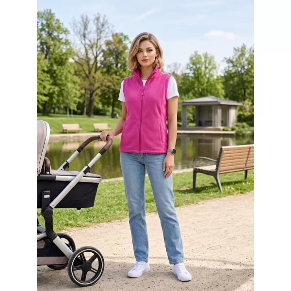  Unisex vesta fleece ALTISPORT NoPrint NP/ALU815 FUCHSIA RED 