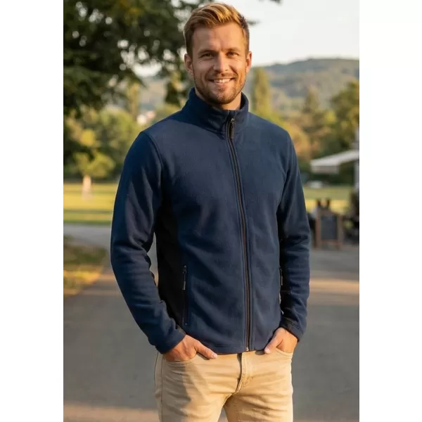 Pánská fleece mikina ALTISPORT NoPrint NP/ALM725 NÁMOŘNÍ MODRÁ 