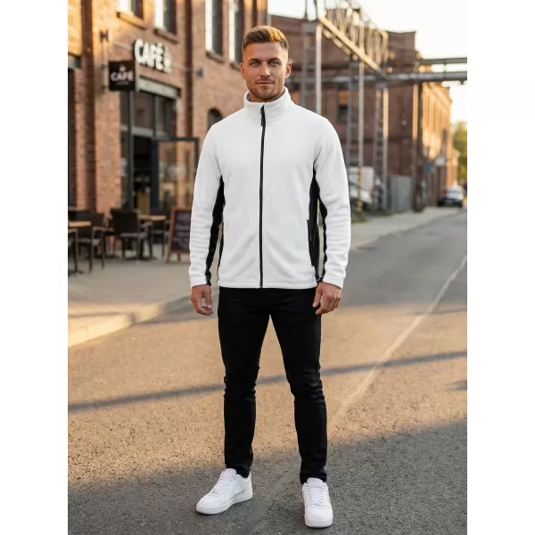  Pánská fleece mikina ALTISPORT NoPrint NP/ALM725 BÍLÁ 