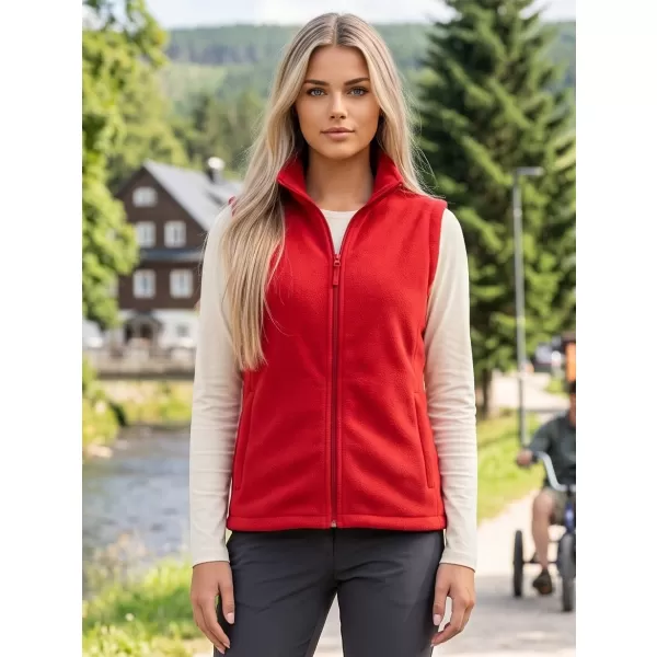  Unisex vesta fleece ALTISPORT NoPrint NP/ALU815 ČERVENÁ 