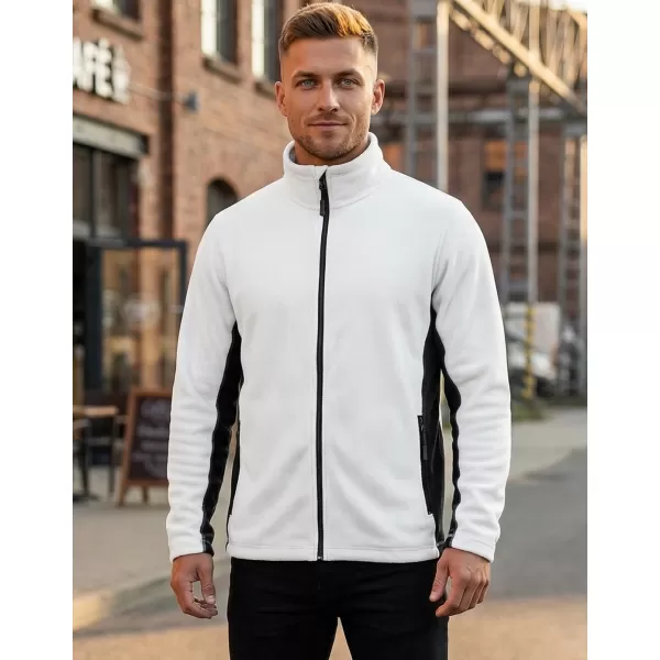  Pánská fleece mikina ALTISPORT NoPrint NP/ALM725 BÍLÁ 