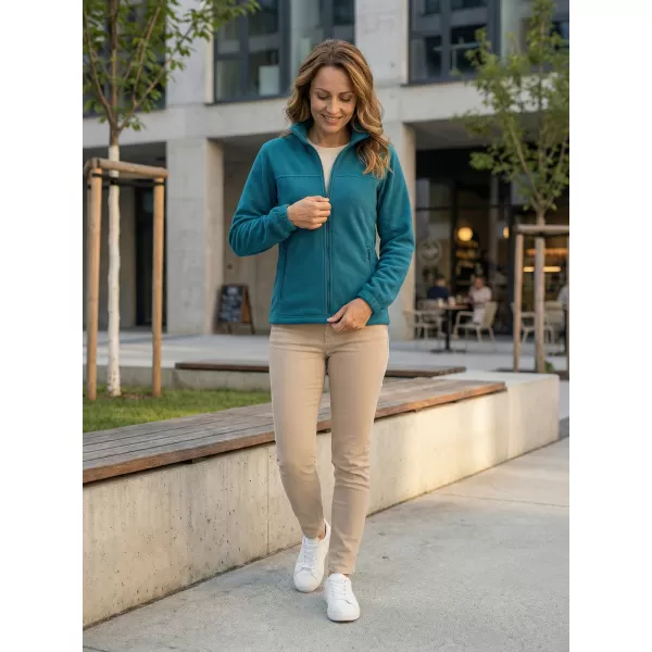  Dámská fleece mikina ALTISPORT NoPrint NP/ALW405 PETROLEJOVÁ 