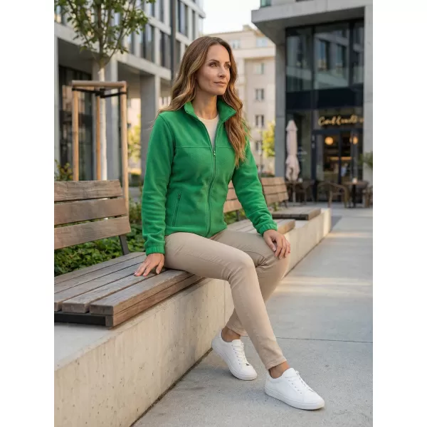 Dámská fleece mikina ALTISPORT NoPrint NP/ALW405 STŘEDNĚ ZELENÁ 