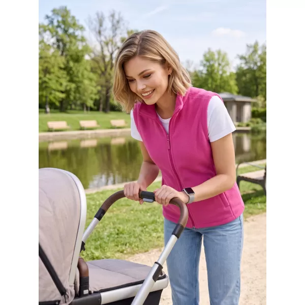  Unisex vesta fleece ALTISPORT NoPrint NP/ALU815 FUCHSIA RED 