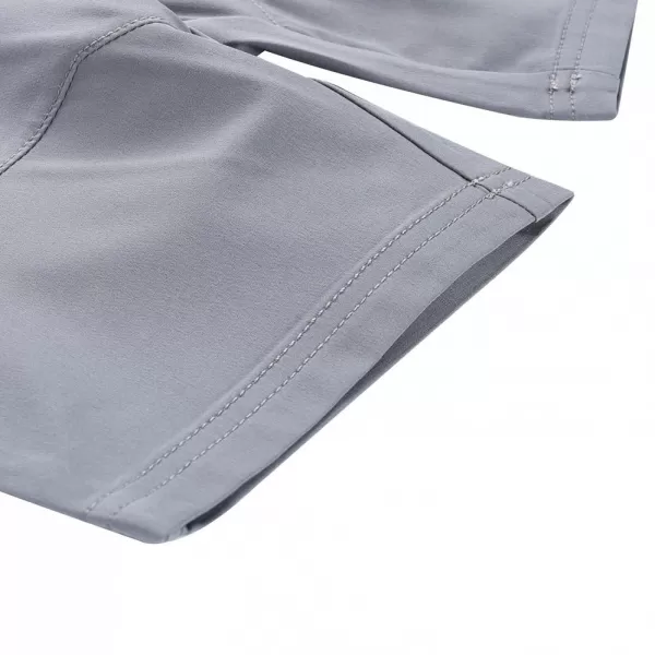 Dětské softshellové kraťasy ALPINE PRO BAKO KPAC343 ŠEDÁ 