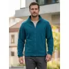 Pánská fleece mikina ALTISPORT NoPrint NP/ALM105 PETROLEJOVÁ