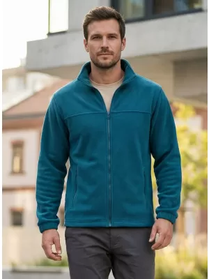 Pánská fleece mikina ALTISPORT NoPrint NP/ALM105 PETROLEJOVÁ