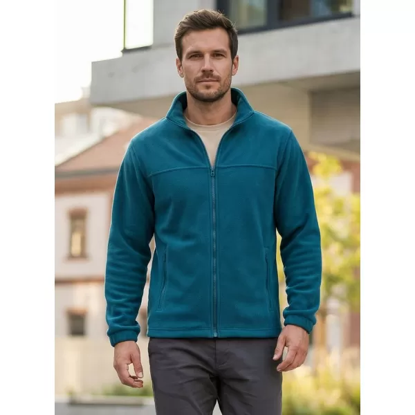  Pánská fleece mikina ALTISPORT NoPrint NP/ALM105 PETROLEJOVÁ 