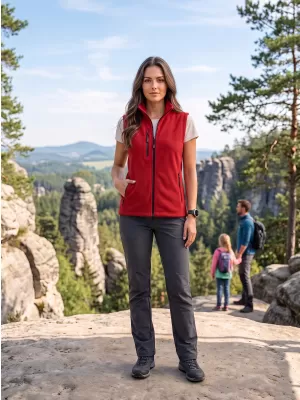 Unisex vesta ALTISPORT NoPrint NP/ALU525 ČERVENÁ