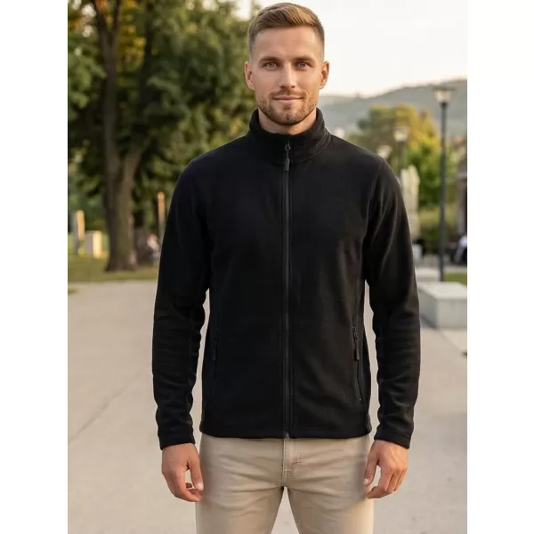  Pánská fleece mikina ALTISPORT NoPrint NP/ALM725 ČERNÁ 