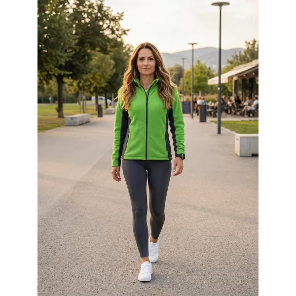  Dámská fleece mikina ALTISPORT NoPrint NP/ALW825 APPLE GREEN 