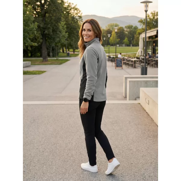  Dámská fleece mikina ALTISPORT NoPrint NP/ALW825 SVĚTLE ŠEDÁ 