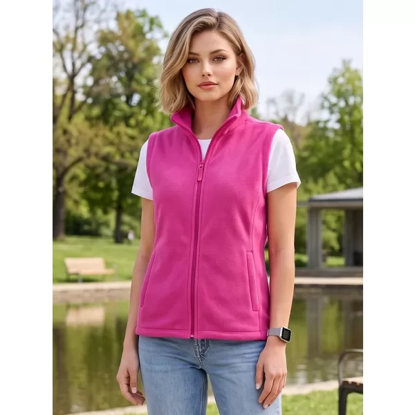  Unisex vesta fleece ALTISPORT NoPrint NP/ALU815 FUCHSIA RED 