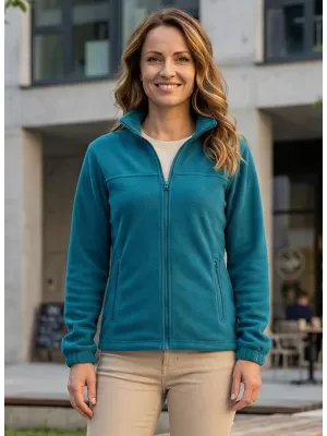 Dámská fleece mikina ALTISPORT NoPrint NP/ALW405 PETROLEJOVÁ
