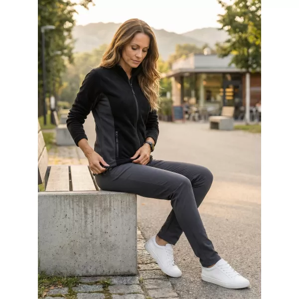  Dámská fleece mikina ALTISPORT NoPrint NP/ALW825 ČERNÁ 