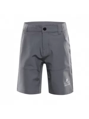 Dětské softshellové kraťasy ALPINE PRO BAKO KPAC343 ŠEDÁ