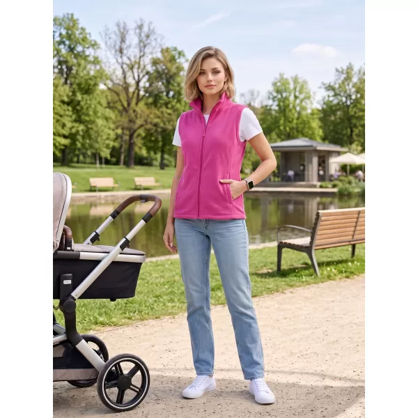  Unisex vesta fleece ALTISPORT NoPrint NP/ALU815 FUCHSIA RED 