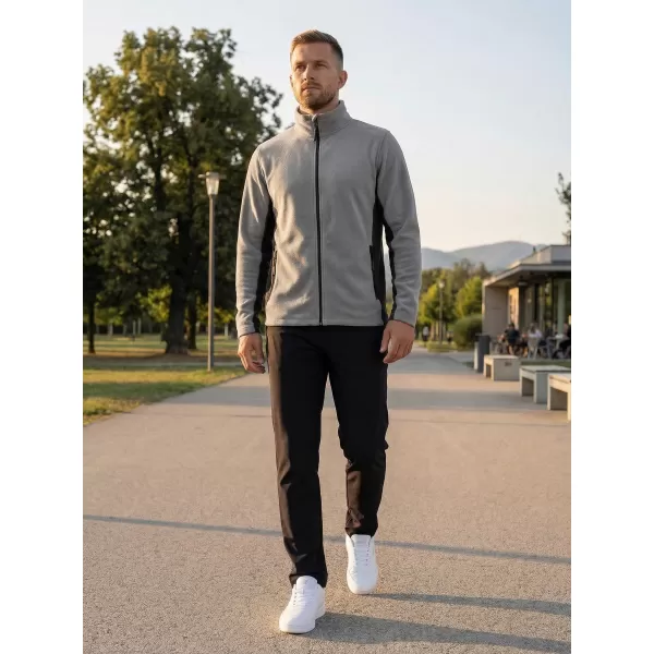  Pánská fleece mikina ALTISPORT NoPrint NP/ALM725 SVĚTLE ŠEDÁ 
