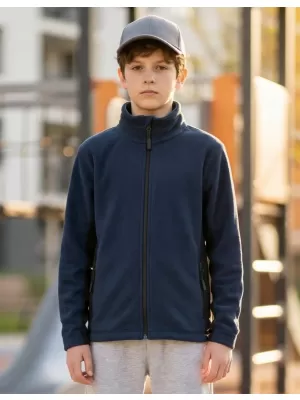 Dětská fleece mikina ALTISPORT NoPrint NP/ALK925 NÁMOŘNÍ MODRÁ