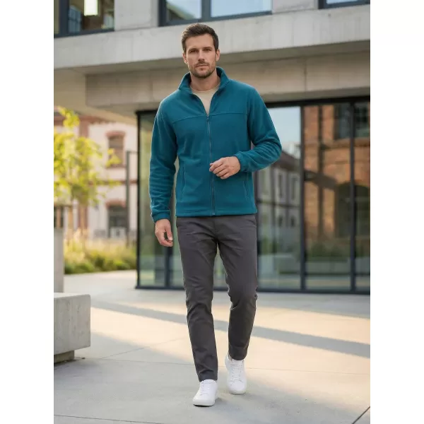  Pánská fleece mikina ALTISPORT NoPrint NP/ALM105 PETROLEJOVÁ 