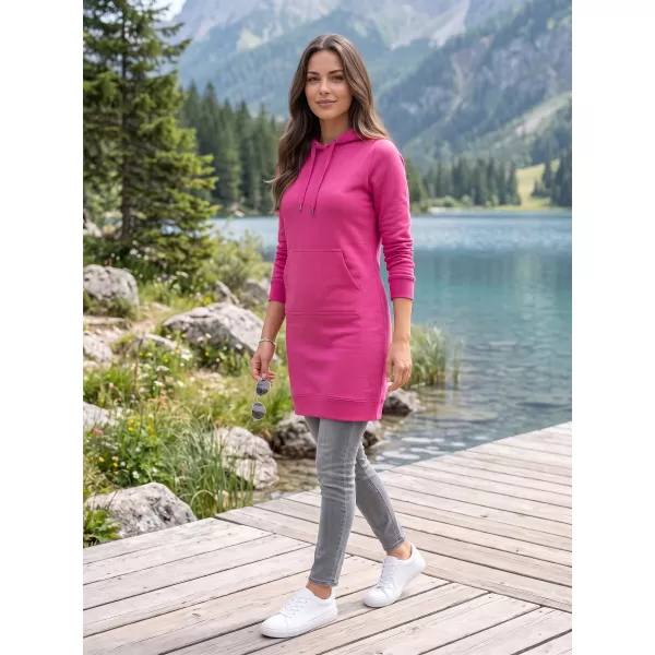  Dámská prodloužená mikina ALTISPORT NoPrint NP/ALW914 PURPUROVÁ 