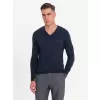 Pánský svetr OMBRE OM-SWBS-0107 NAVY BLUE