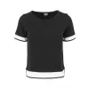 Dámské triko URBAN CLASSICS TB1197 BLACK/WHITE