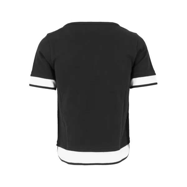  Dámské triko URBAN CLASSICS TB1197 BLACK/WHITE 