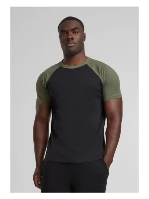 Pánské triko URBAN CLASSICS TB639 BLACK/OLIVE