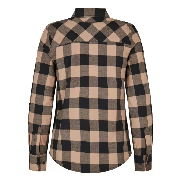  Dámská košile URBAN CLASSICS TB1280 BLACK/SOFT TAUPE 