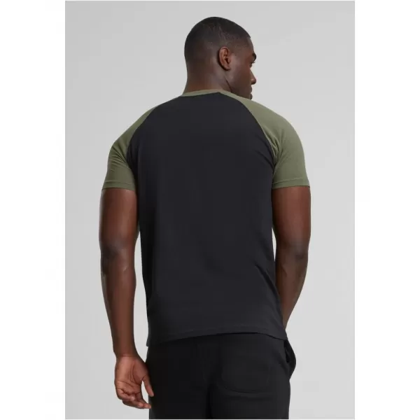  Pánské triko URBAN CLASSICS TB639 BLACK/OLIVE 
