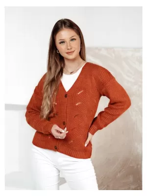 Dámský svetr DSTREET KNITVIA KARAMELOVÁ