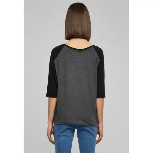  Dámské triko URBAN CLASSICS TB733 CHARCOAL/BLACK 