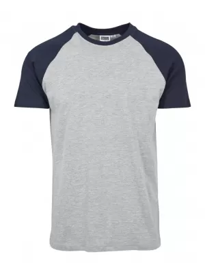 Pánské triko URBAN CLASSICS TB639 GREY/NAVY
