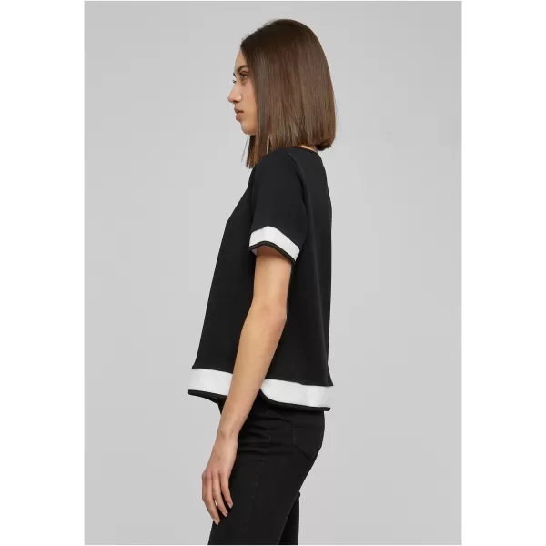  Dámské triko URBAN CLASSICS TB1197 BLACK/WHITE 
