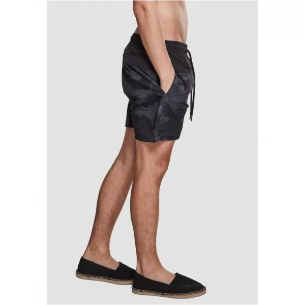  Pánské kraťasy URBAN CLASSICS TB1026 BLACK/DARK CAMO 