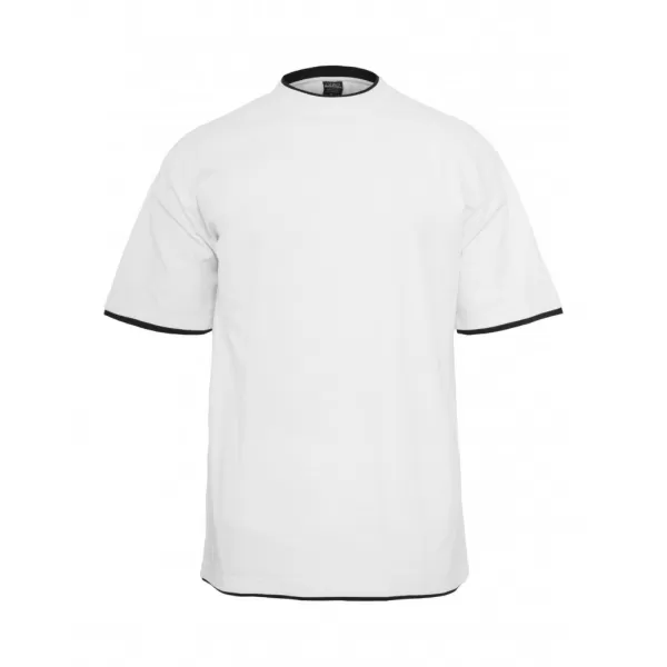  Pánské triko URBAN CLASSICS TB029A WHITE/BLACK 