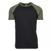 Pánské triko URBAN CLASSICS TB639 BLACK/OLIVE