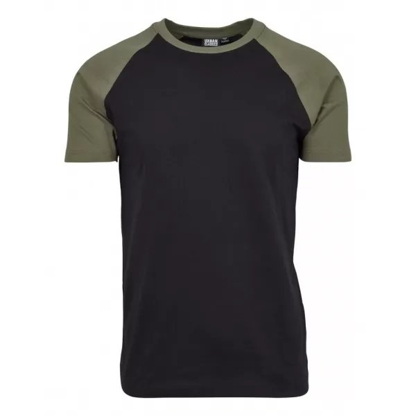  Pánské triko URBAN CLASSICS TB639 BLACK/OLIVE 