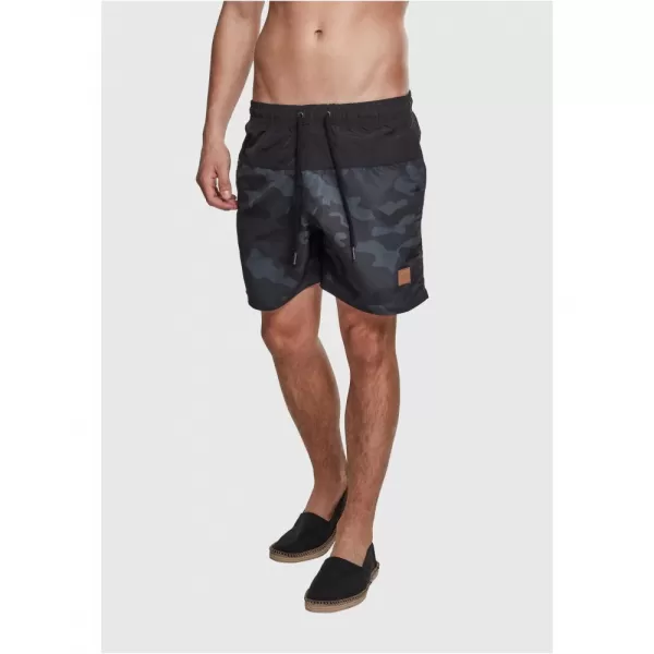  Pánské kraťasy URBAN CLASSICS TB1026 BLACK/DARK CAMO 