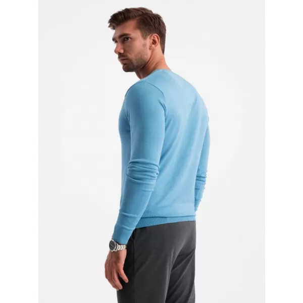  Pánský svetr OMBRE OM-SWBS-0107 LIGHT BLUE 
