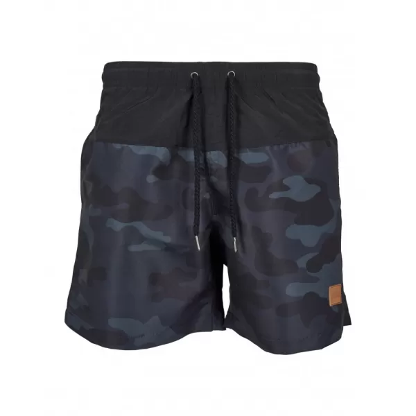  Pánské kraťasy URBAN CLASSICS TB1026 BLACK/DARK CAMO 